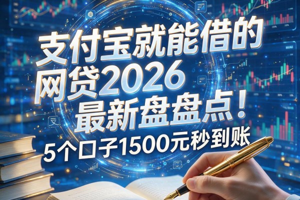 支付宝就能借的网贷2026最新盘点!5个口子1500元秒到账,申请材料全公开