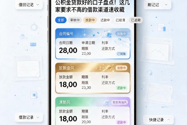 公积金贷款好的口子盘点！这几家要求不高的借款渠道速收藏