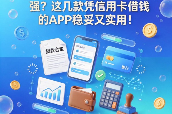 信用卡快速小额贷款哪家强?这几款凭信用卡借钱的APP稳妥又实用