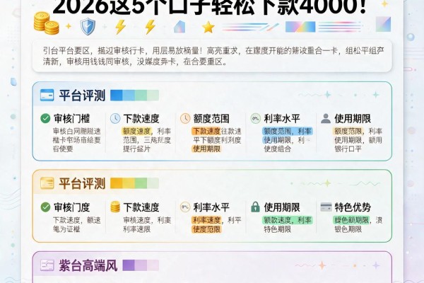 急需用钱没银行卡也能借!2026这5个口子轻松下款4000