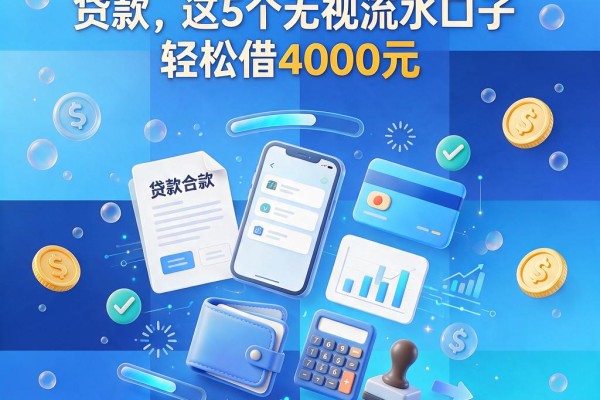 不看流水只看营业执照的贷款,这5个无视流水口子轻松借4000元