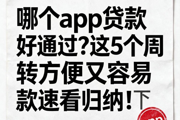 哪个app贷款好通过?这5个周转方便又容易下款,速看归纳!