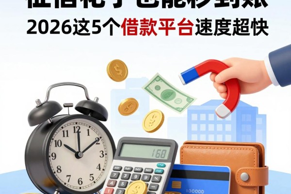 征信花了也能秒到账!2026这5个借款平台速度超快,应急4500元首选口子