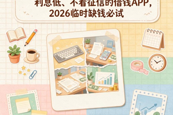 急需用钱不求人！这5个利息低、不看征信的借钱APP，2026临时缺钱必试