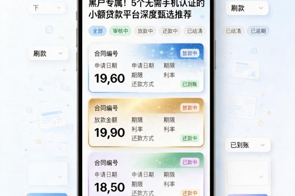 黑户专属!5个无需手机认证的小额贷款平台深度甄选推荐