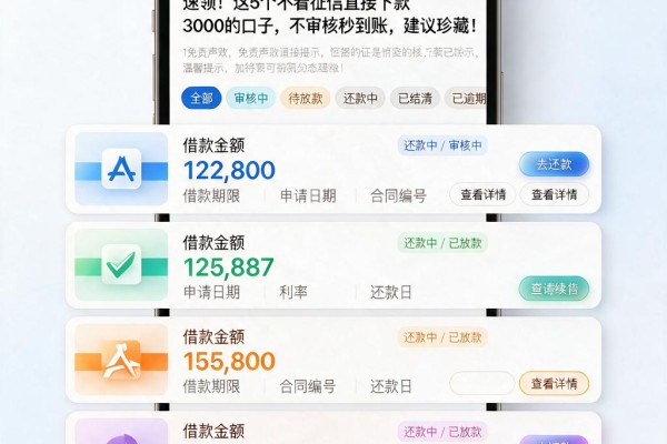 速领!这5个不看征信直接下款3000的口子,不审核秒到账,建议珍藏!