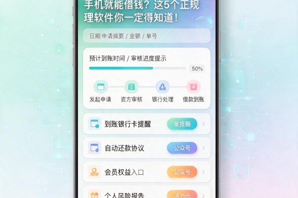 手机就能借钱?这5个正规软件你一定得知道!