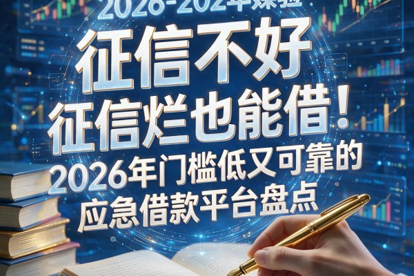 征信黑、征信不好、征信烂也能借!2026年门槛低又可靠的应急借款平台盘点,急需5000元这5个口子可备选