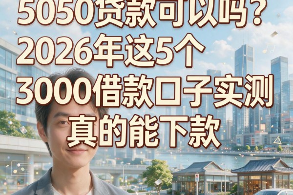 5050贷款可以吗?2026年这5个3000借款口子实测真的能下款