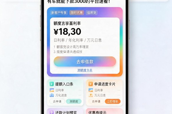 黑户有车千万别乱借!2026年这5个有车就能下款3000的平台速看