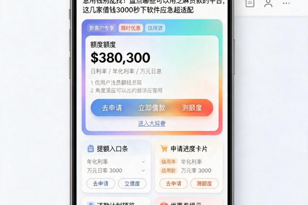 急用钱别乱找！盘点哪些可以用芝麻贷款的平台，这几家借钱3000秒下软件应急超适配