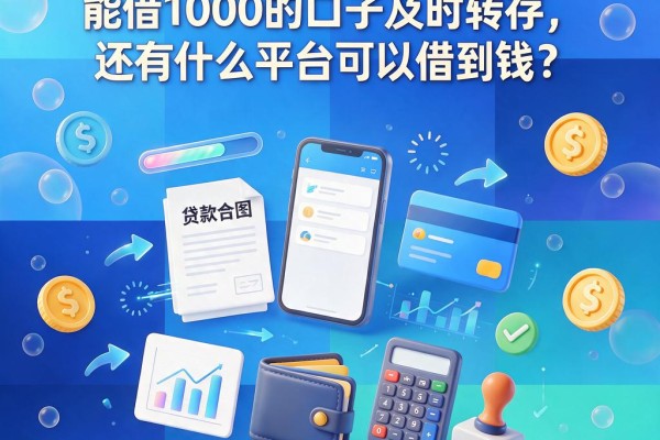急用钱必看!4月这五个能借1000的口子及时转存,还有什么平台可以借到钱?