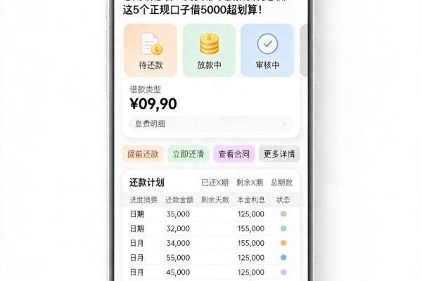 急用钱必看！网贷哪个放款快利息低？这5个正规口子借5000超划算
