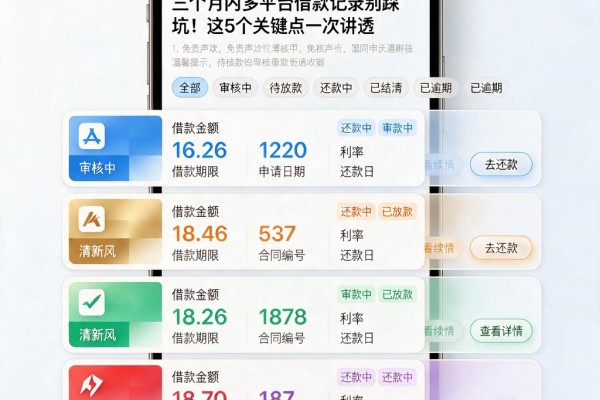 三个月内多平台借款记录别踩坑!这5个关键点一次讲透