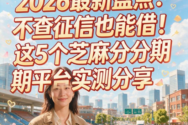2026最新盘点：不查征信也能借！这5个芝麻分分期平台实测分享