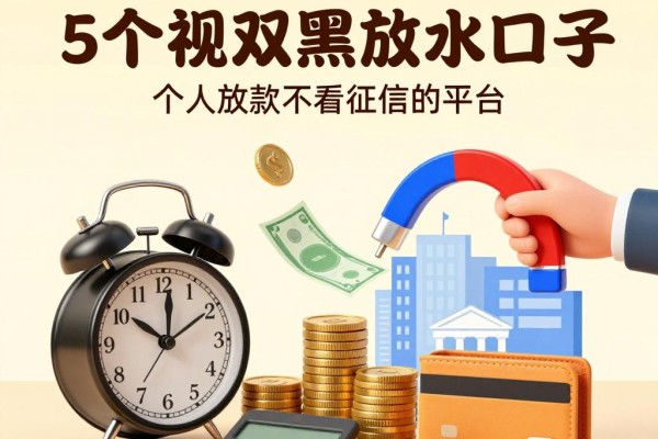 2026年必看!5个无视双黑放水口子,个人放款不看征信的平台都在这里
