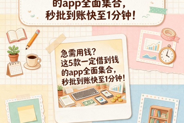 急需用钱?这5款一定借到钱的app全面集合,秒批到账快至1分钟!