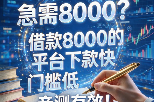 急需8000？这5个借款8000的平台下款快、门槛低，亲测有效！