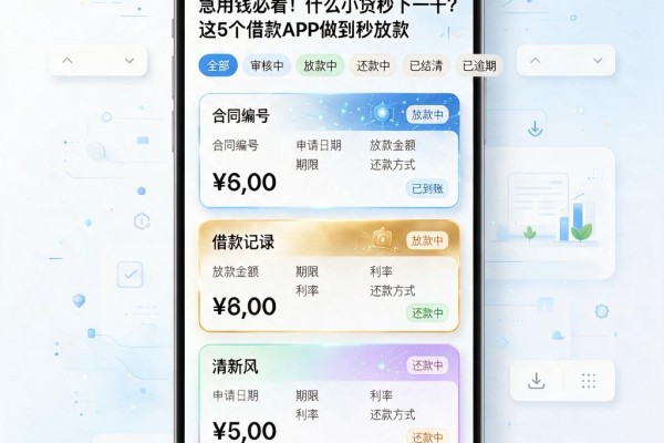 急用钱必看!什么小贷秒下一千?这5个借款APP做到秒放款