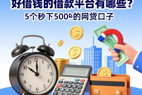 2026最新盘点:好借钱的借款平台有哪些?这5个秒下500的网贷口子速看
