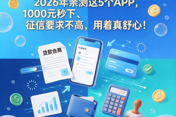 哪里能借款5万分5年还?2026年亲测这5个APP,1000元秒下、征信要求不高,用着真舒心