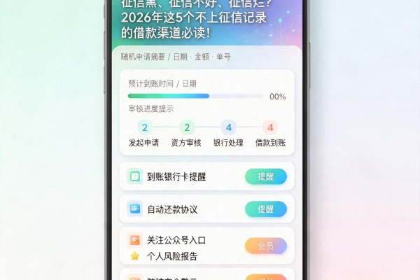 征信黑、征信不好、征信烂?2026年这5个不上征信记录的借款渠道必读!