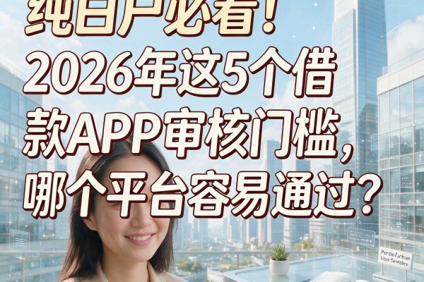纯白户必看!2026年这5个借款APP审核门槛,哪个平台容易通过?