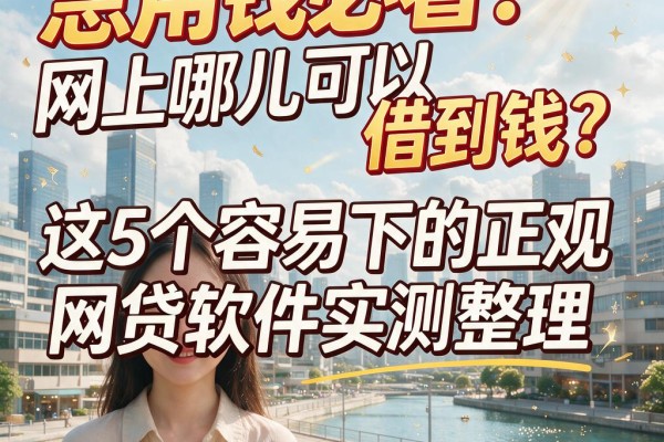 急用钱必看!网上哪儿可以借到钱?这5个容易下的正规网贷软件实测整理