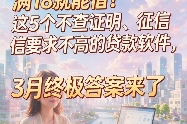 满18就能借！这5个不查证明、征信要求不高的贷款软件，3月终极答案来了