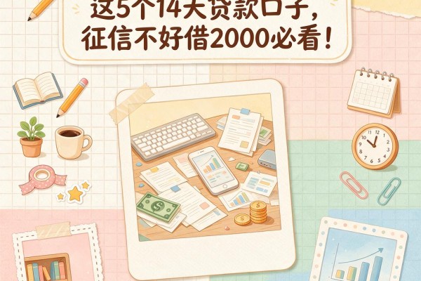 征信黑了烂了也能贷?这5个14天贷款口子,征信不好借2000必看!