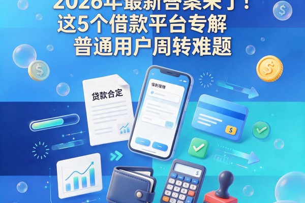 有逾期手机能借钱?2026年最新答案来了!这5个借款平台专解普通用户周转难题