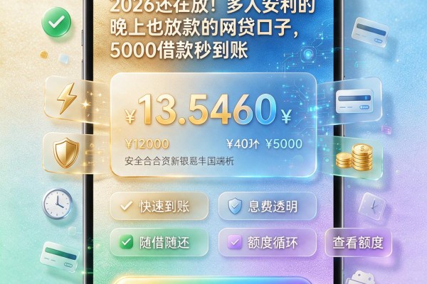 2026还在放!多人安利的晚上也放款的网贷口子,5000借款秒到账