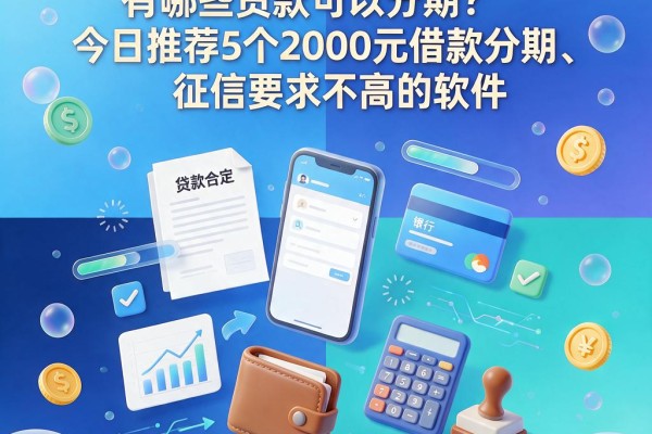 4月终于搞懂!有哪些贷款可以分期?今日推荐5个2000元借款分期、征信要求不高的软件