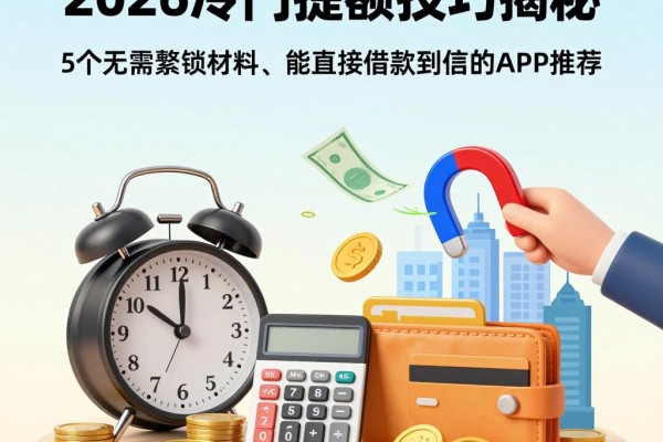 急需用钱?2026冷门提额技巧揭秘:5个无需繁琐材料、能直接借款到微信的APP推荐