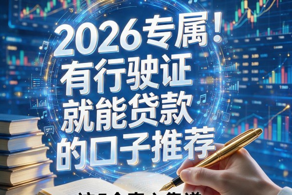 黑户专属!2026有行驶证就能贷款的口子推荐,这5个真心靠谱