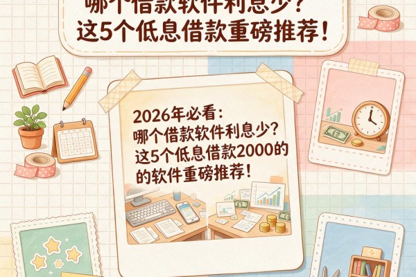 2026年必看:哪个借款软件利息少?这5个低息借款2000的软件重磅推荐!