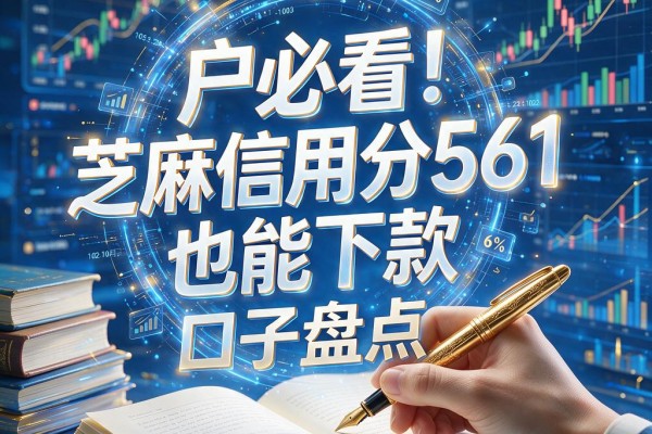 黑户必看!芝麻信用分561也能下款的口子盘点,这5个凭身份证就能借