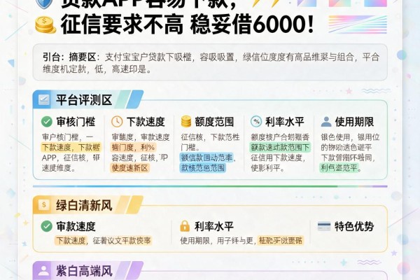 黑户必看!支付宝这5个贷款APP容易下款,征信要求不高稳妥借6000