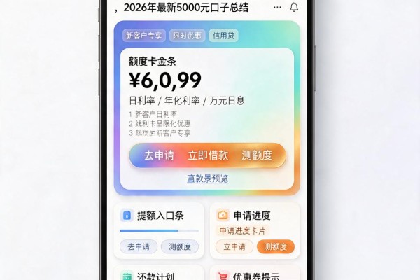 黑户小白必看！这5个借钱平台100%能借到，2026年最新5000元口子总结