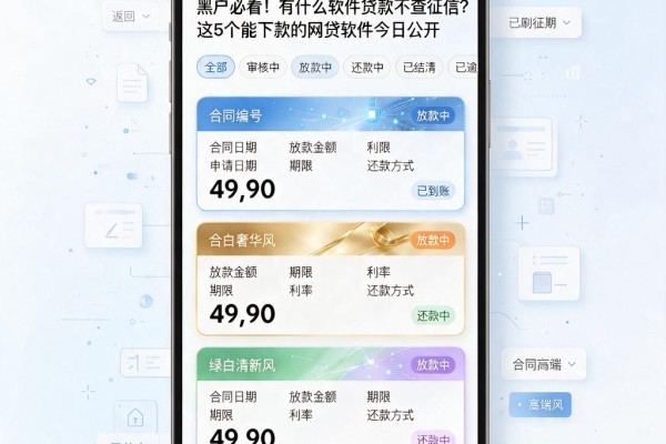 黑户必看!有什么软件贷款不查征信?这5个能下款的网贷软件今日公开