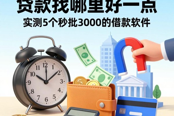 2026年急用钱必看!贷款找哪里好一点?实测5个秒批3000的借款软件!
