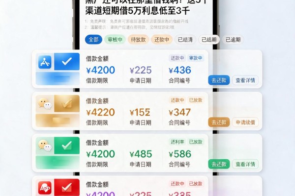 黑户还可以在那里借钱啊？这5个渠道短期借5万利息低至3千