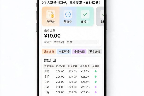 贷款5w哪个平台好借钱?2026年速存这5个大额备用口子,资质要求不高轻松借!