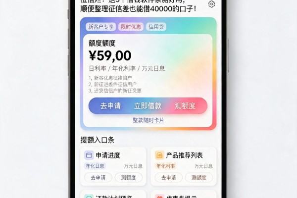 征信黑、征信不好、征信烂？这5个借钱软件亲测好用，顺便整理征信差也能借40000的口子！