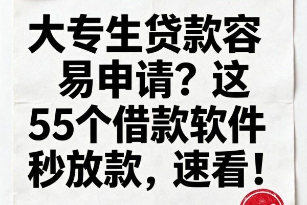 大专生贷款容易申请?这5个借款软件秒放款,速看!