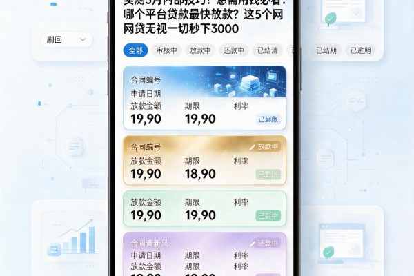 实测5月内部技巧!急需用钱必看:哪个平台贷款最快放款?这5个网贷无视一切秒下3000