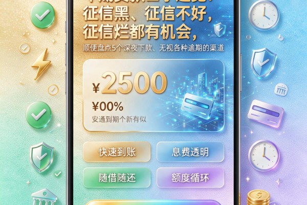 年底贷款口子速览！征信黑、征信不好、征信烂都有机会，顺便盘点5个深夜下款、无视各种逾期的渠道