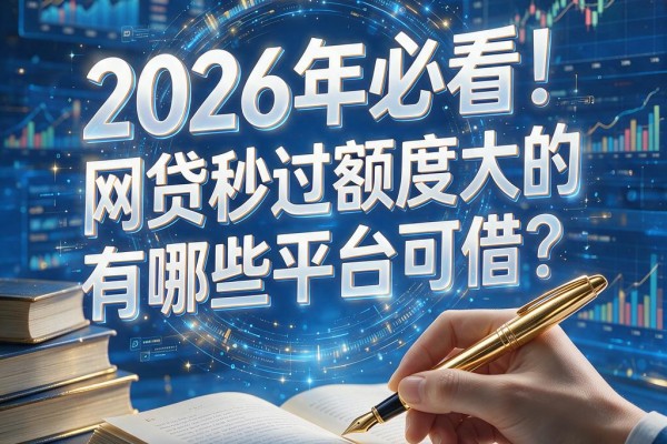 2026年必看！网贷秒过额度大的有哪些平台可借？独家严选清单速览