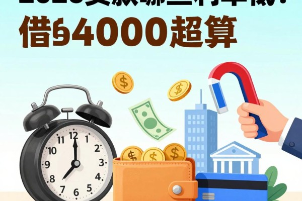 2026必看！app贷款哪些利率低？这5个借款平台借4000超划算