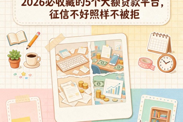 征信黑了烂了也能借!2026必收藏的5个大额贷款平台,征信不好照样不被拒